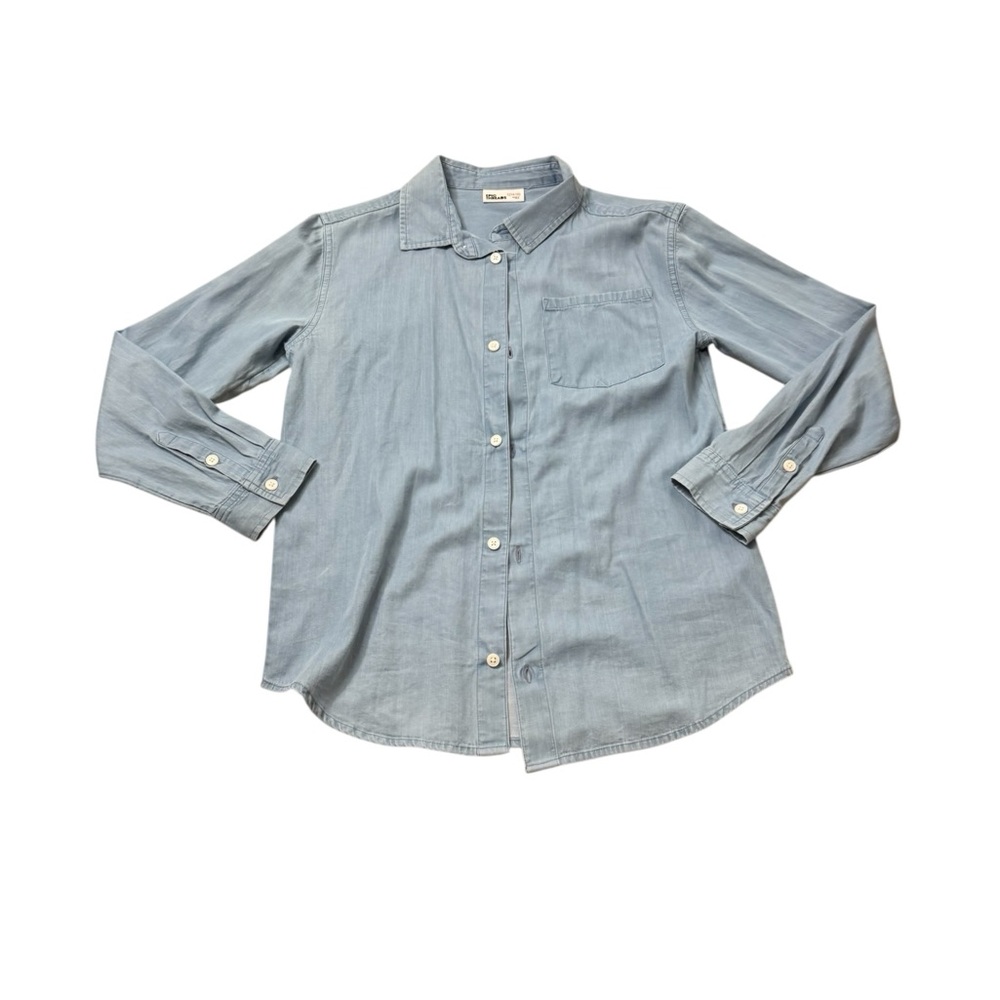 Epic Threads | Boy Large 14-16 Light Blue Chambray Button Down Shirt